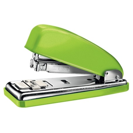 Petrus 226 Grapadora Metalica - Hasta 30 Hojas - Grapado Cerrado, Abierto y Clavado - Color Verde Metalizado