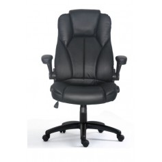 Equip Silla de Oficina Ejecutiva - Diseño Ergonomico - Reposabrazos Acolchados - Cuero de PU de Alta Calidad - Ajuste de Altura