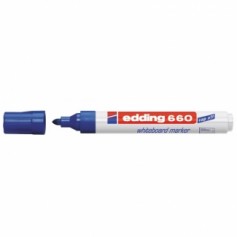 Edding 660 Rotulador para Pizarra Blanca - Punta Redonda - Trazo entre 1.5 y 3 mm. - Tinta Pigmentada - Recargable - Borrable en