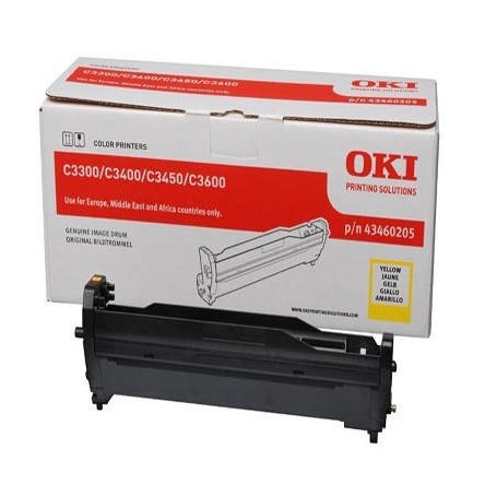 Tambor Original OKI C3300 Amarillo, Ref. 43460205
