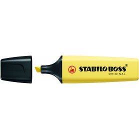 Stabilo Boss 70 Pastel Rotulador Marcador Fluorescente - Trazo entre 2 y 5mm - Recargable - Tinta con Base de Agua - Color Amari