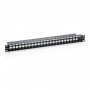 Equip Patch Panel 24 Puertos Cat 6 1U 19"
