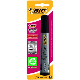Bic Marking 2000 Ecolutions Rotulador Permanente - Punta de 4.95 mm - Tinta con Base de Alcohol - Ecologico - Secado Rapido - Co