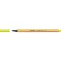 Stabilo Point 88 Rotulador de Punta Fina de Fibra - Trazo de 0.4 mm - Tinta con Base de Agua - Color Amarillo Neon