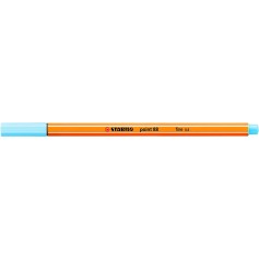 Stabilo Point 88 Rotulador de Punta Fina de Fibra - Trazo de 0.4 mm - Tinta con Base de Agua - Color Azul Hielo