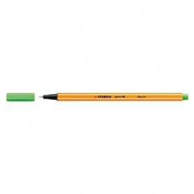 Stabilo Point 88 Rotulador de Punta Fina de Fibra - Trazo de 0.4 mm - Tinta con Base de Agua - Color Verde Hoja
