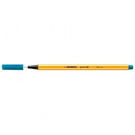 Stabilo Point 88 Rotulador de Punta Fina de Fibra - Trazo de 0.4 mm - Tinta con Base de Agua - Color Azul Turquesa
