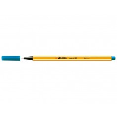 Stabilo Point 88 Rotulador de Punta Fina de Fibra - Trazo de 0.4 mm - Tinta con Base de Agua - Color Azul Turquesa