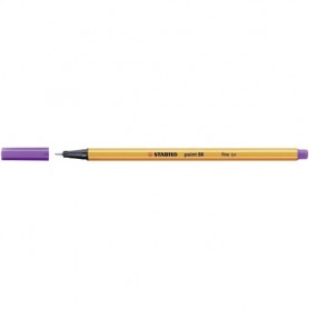 Stabilo Point 88 Rotulador de Punta Fina de Fibra - Trazo de 0.4 mm - Tinta con Base de Agua - Color Lila