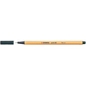 Stabilo Point 88 Rotulador de Punta Fina de Fibra - Trazo de 0.4 mm - Tinta con Base de Agua - Color Verde Oliva