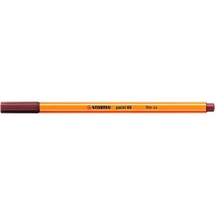 Stabilo Point 88 Rotulador de Punta Fina de Fibra - Trazo de 0.4 mm - Tinta con Base de Agua - Color Siena