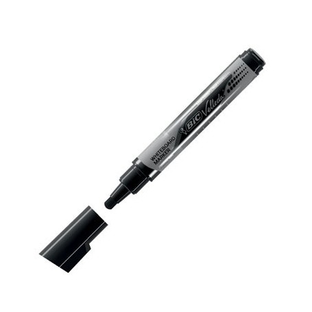 Bic Velleda Tank Marcador para Pizarra - Punta Ancha - Tinta Liquida - Borrado Optimo - Color Negro