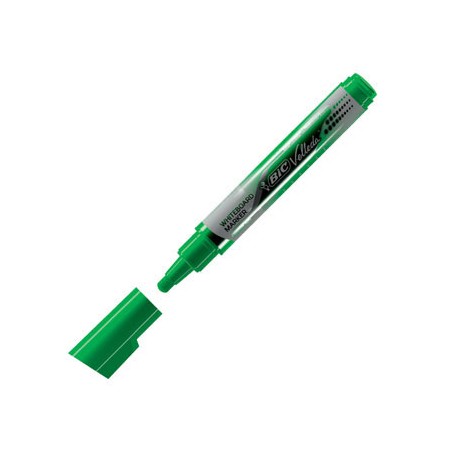 Bic Velleda Tank Marcador para Pizarra - Punta Ancha - Tinta Liquida - Borrado Optimo - Color Verde