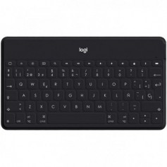 Logitech Keys to Go Teclado Bluetooth para iPhone, iPad y Apple TV - Teclas de Acesso Directo - Base para Smartphone - Ultralige