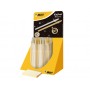 Bic Cristal Linea Celebration Expositor de 40 Boligrafos de Bola con Cuerpo Dorado y Plateado - Punta Media de 1.0mm - Tinta con