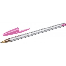 Bic Cristal Fun Boligrafo de Bola - Punta Gruesa de 1.6mm - Tinta con Base de Aceite - Color Rosa