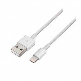 Aisens Cable Lightning a USB 2.0 - Lightning/M-USB A Macho - 1.0m - Color Blanco
