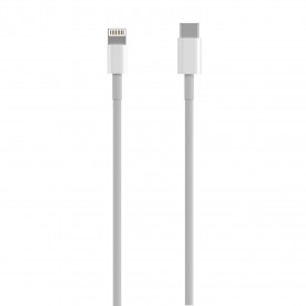 Aisens Cable Lightning a USB-C USB 2.0, Lightning/M-USB-C/M - 0.5m - Color Blanco