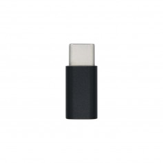 Aisens Mini Adaptador USB-C USB 2.0 - Tipo Micro-B/H-USB-C/M - Color Negro