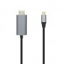 Aisens Cable Conversor USB-C a HDMI 4K@60HZ - USB-C/M-HDMI/M - 0.8M - Color Negro