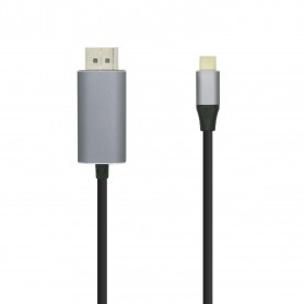 Aisens Cable Conversor USB-C a Displayport 4K@60HZ - USB-C/M-DP/M - 0.8M - Color Negro
