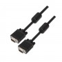 Aisens Cable SVGA con Ferrita - HDB15/Macho-HDB15/Macho - 20m - Color Negro