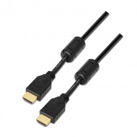 Aisens Cable HDMI Alta Velocidad / HEC con Ferrita - A Macho-A Macho - 1.8m - Full HD - Color Negro