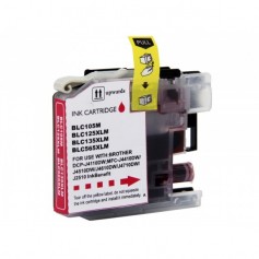 Brother LC125M Magenta cartucho sustituto, reemplaza al LC-125M, XL alta capacidad