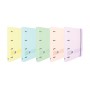 Oxford Europeanbinder Live & Go Carpeta de 4 Anillas Formato A4+ con Recambio Cuadriculado 5x5mm y 4 Taladros - Tapa de Plastico