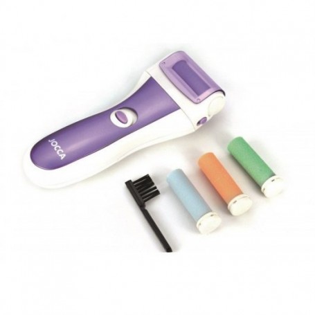 Jocca Rodillo Electrico de Pedicura - 3 Rodillos de Recambio - Funciona con Pilas