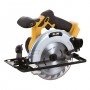 Blim Sierra Circular a Bateria 20V 4Ah 165mm - Velocidad 4000rpm - Base de Aluminio y Guia de 1 Pieza - Agarre Ergonomico - Luz 