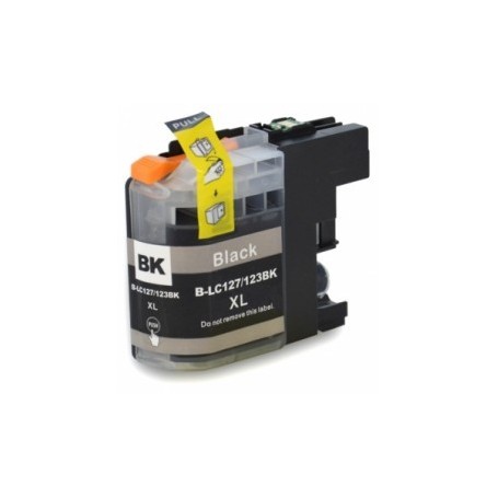 Brother LC121/123Bk Negro cartucho sustituto, reemplaza al LC-121 y LC-121 Bk