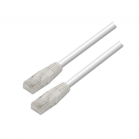 Aisens Cable de Red Latiguillo RJ45 Cat.6 UTP AWG24 - 1.0m - 10/100/1000 Mbit/s - Color Blanco