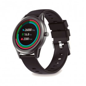 Ksix Globe Reloj Smartwatch Pantalla 1.28" - Bluetooth 5.0 BLE - Autonomia hasta 7 dias - Resistencia al Agua IP67 - Color Gris 
