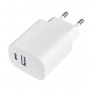 Leotec Cargador Universal Carga Rapida 1xUSB-C PD + 1x USB-A 20W
