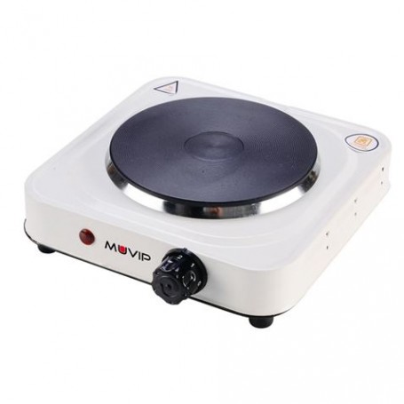 Muvip Cocina Electrica de 1 Placa 1000W - 5 Niveles de Potencia - Termostato con Sistema de Seguridad