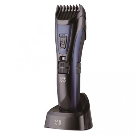 Muvip Cortapelos Recargable con Base de Carga - Cuchillas de Acero Inoxidable - Peines de Distintas Longitudes - Autonomia hasta