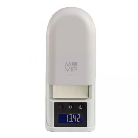 Muvip Bascula de Bolsillo Digital - Superficie Acero Inoxidable - Sensor de Alta Precision - Apagado Automatico - Peso Max. 0.30