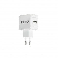 Tooq Cargador de Pared USB 5V 2.4 A - 1 Puerto USB - Color Blanco