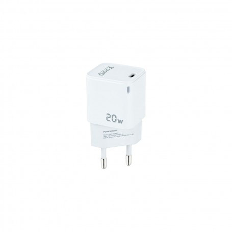 Tooq Cargador de Pared USB-C/PD 20W - Color Blanco