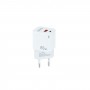 Tooq Cargador de Pared USB-C/PD + USB-A/QC 20W - Color Blanco