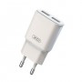 XO L92C Cargador de Corriente 2.4A 2xUSB - Proteccion contra Cortocircuito y Sobrecargas - Color Blanco