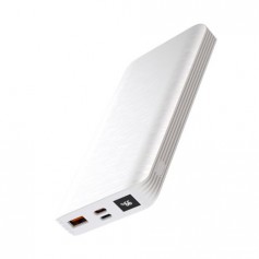 XO PR143 Powerbank 10000mah - USB, Tipo C - Carga Rapida - Pantalla LCD - Color Blanco