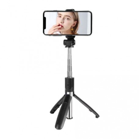 XO Tripode + Palo Selfie Bluetooth - Mango Telescopico - Altura Maxima hasta 680mm - Completamente Plegable