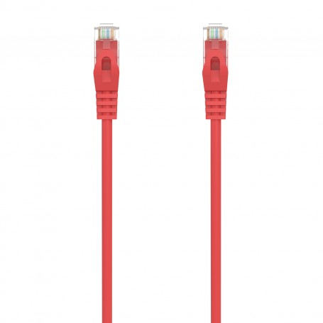 Aisens Cable de Red Latiguillo RJ45 LSZH CAT.6A 500 MHZ UTP AWG24 - 0.5M - Color Rojo
