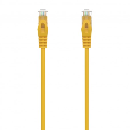 Aisens Cable de Red Latiguillo RJ45 LSZH CAT.6A 500 MHZ UTP AWG24 - 25CM - Color Amarillo