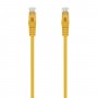 Aisens Cable de Red Latiguillo RJ45 LSZH CAT.6A 500 MHZ UTP AWG24 - 30CM - Color Amarillo