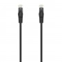 Aisens Cable de Red Latiguillo RJ45 LSZH CAT.6A 500 MHZ UTP AWG24 - 0.5M - Color Negro