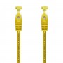 Aisens Cable de Red Latiguillo RJ45 LSZH Cat.7 600 MHz S/FTP PIMF AWG26 - 25cm - Color Amarillo