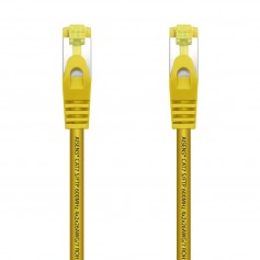 Aisens Cable de Red Latiguillo RJ45 LSZH Cat.7 600 MHz S/FTP PIMF AWG26 - 25cm - Color Amarillo